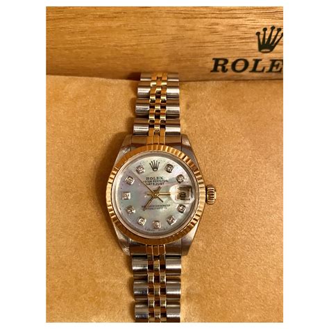 rolex femme or et diamant|Montre Rolex Lady.